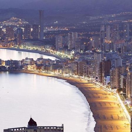 1ªLinea 4-5 pax Wifi-Benidorm1hab y 2 sofas, Aire, Playa Levante Apt Cachirulo Exterior foto